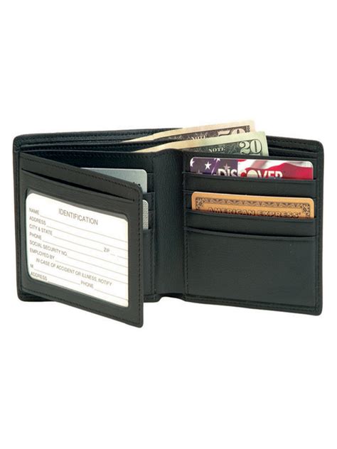 royce leather bifold wallet